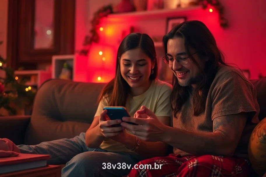 Família brasileira compartilhando o 38V em casa